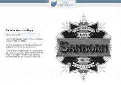 Screenshot of Sanborn Fire Insurance Maps