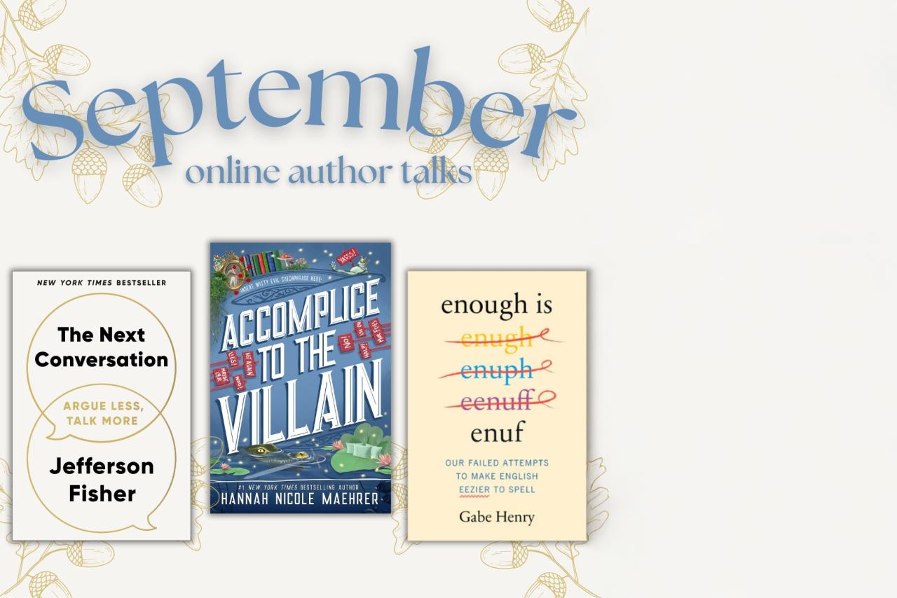 September Author Events