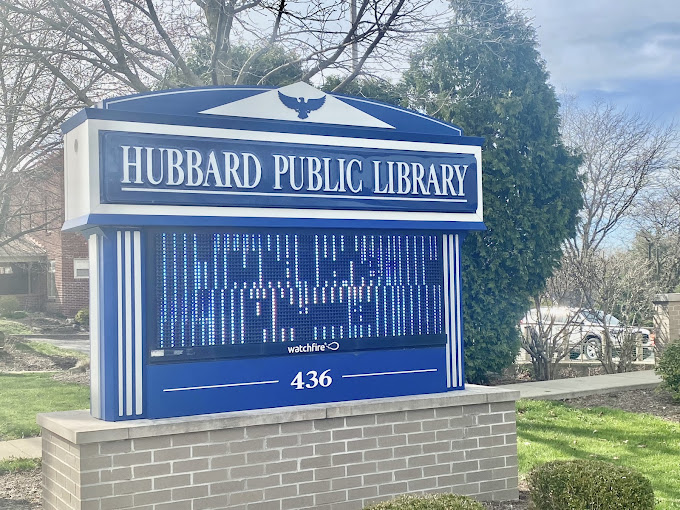 Hubbard Public Library Sign