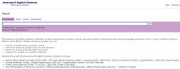 Screenshot of American and English Full Text Literature Collection
