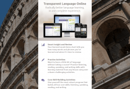 Screenshot of Transparent Language Online