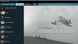 Screenshot of World Book Timeline