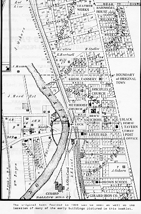 Map of Girard in 1830