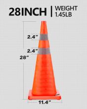 Measurements of a traffic cone